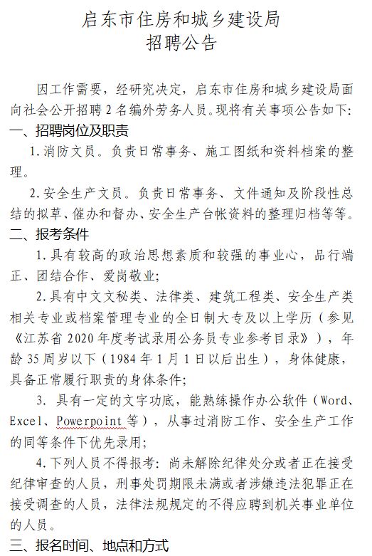 南昌县住房和城乡建设局最新招聘公告概览